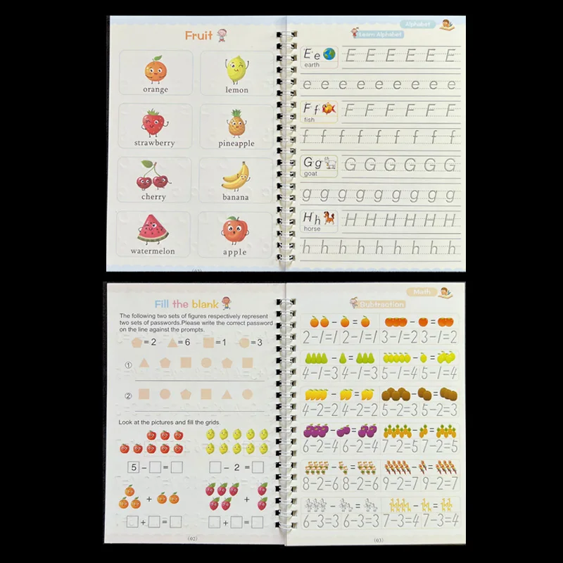 Sank Magic Practice Copybook & Pen for Preschool Kids - Image 4