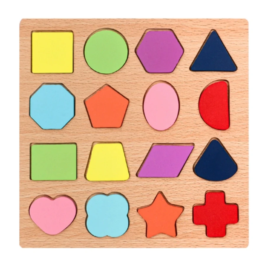 Kids Alphabetic, Arithmetic, Numbers,, Geometric Shapes, Wooden Puzzles for Preschoolers - Image 11
