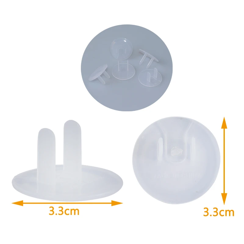 Clear Pull Tab Outlet Safety Plugs Childproof Electrical Socket Covers - Image 2