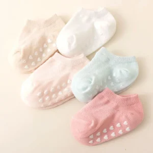 5 pairs of baby love glue anti slip socks, - Thumbnail Image 5