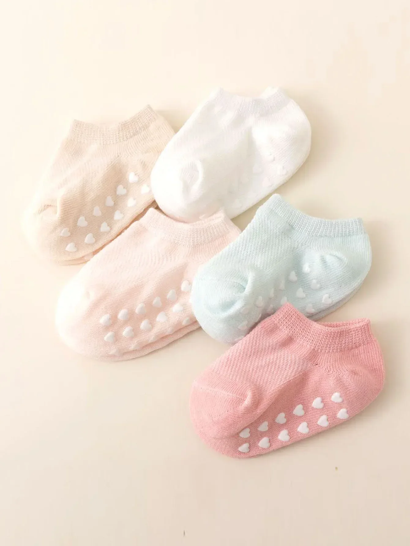 5 pairs of baby love glue anti slip socks, - Image 5