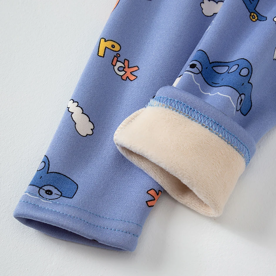 2-Piece Winter Plus Velvet, Long-Sleeved pajamas for Boys & Girls - Image 21