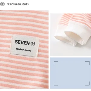 Warm Fleece Lined  Boys/ Girls Striped Set Pajamas - Thumbnail Image 10