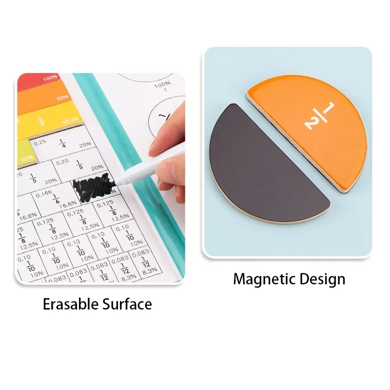 Magnetic Fraction Learning, Wooden Fraction Book - Image 6