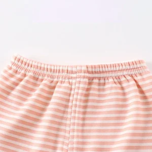 Warm Fleece Lined  Boys/ Girls Striped Set Pajamas - Thumbnail Image 3
