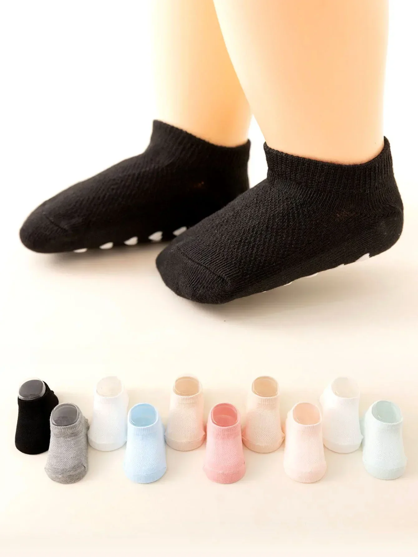 5 pairs of baby love glue anti slip socks, - Image 1