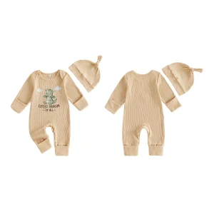 Crew Baby Long-Sleeve-Romper Set with Hat - Thumbnail Image 6