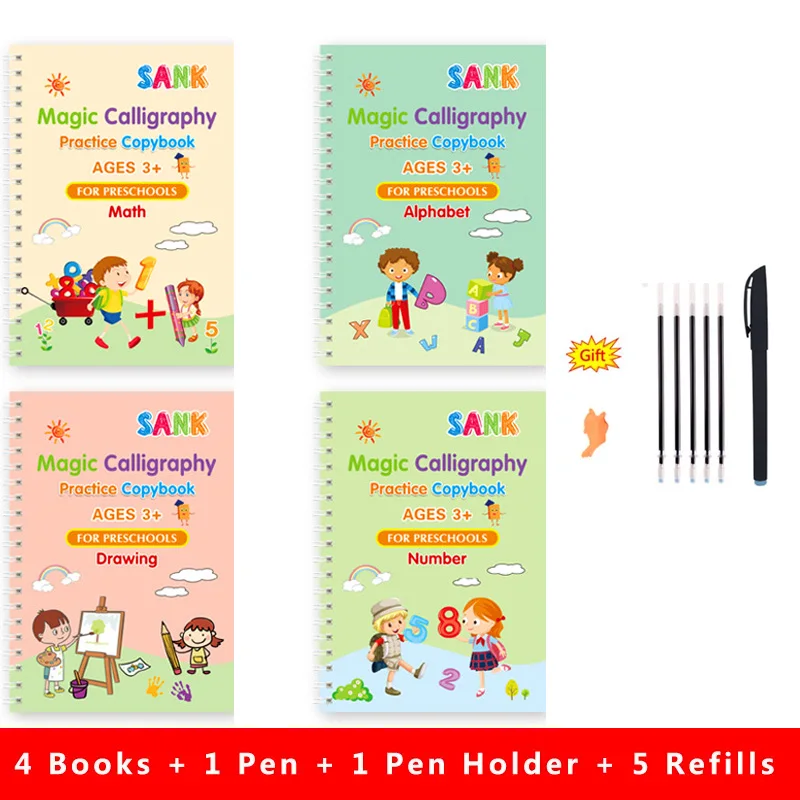 Sank Magic Practice Copybook & Pen for Preschool Kids - Image 6